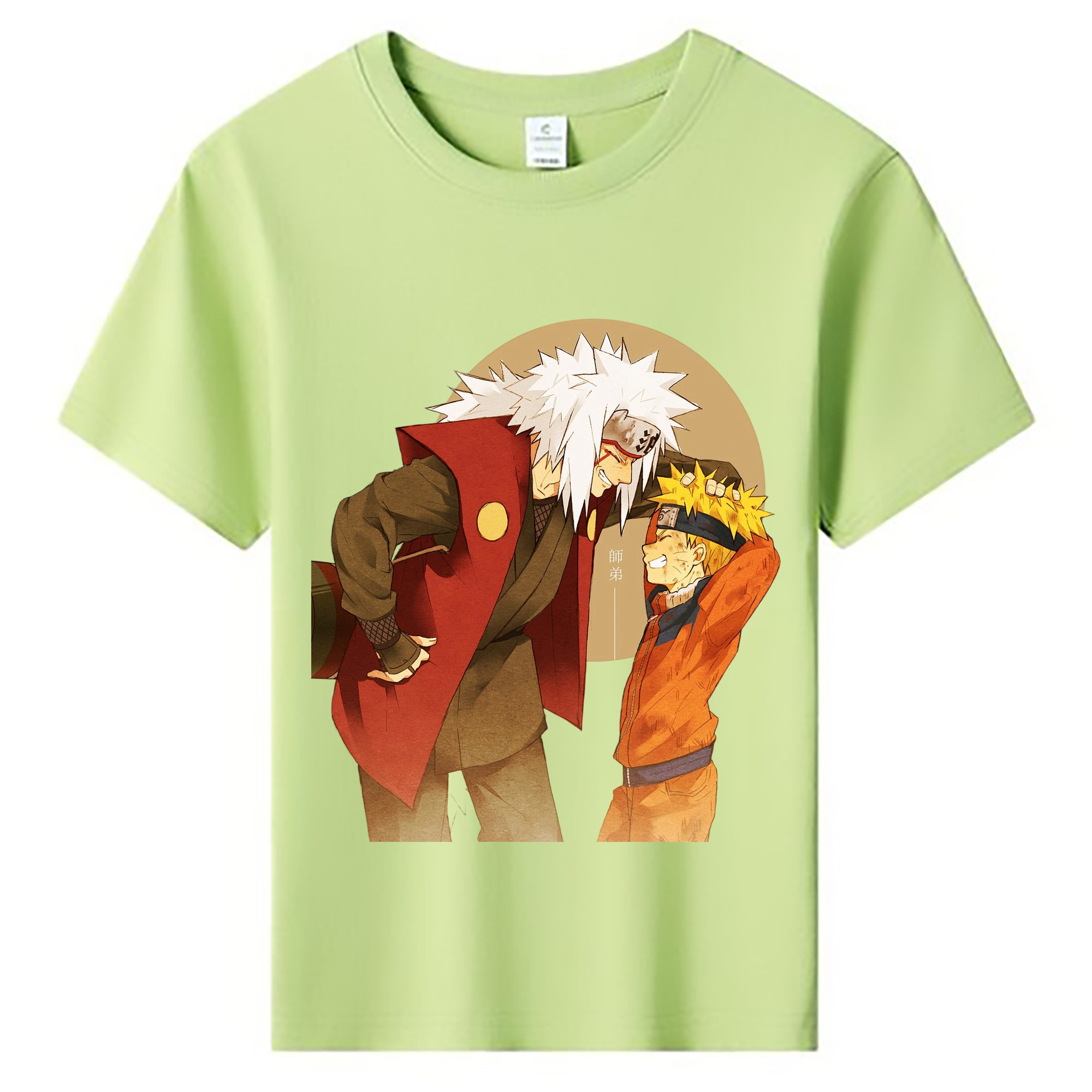 （画像用） NARUTO -ナルト- 自来也（じらいや） Jiraiya 綿100％キッズTシャツ（フロントプリント）